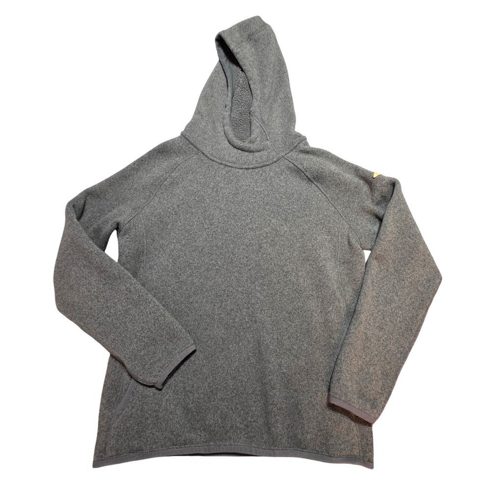 Merrell Fleece Hoodie Pullover Heather Gray Womens Medium Recycled‎ Polyester